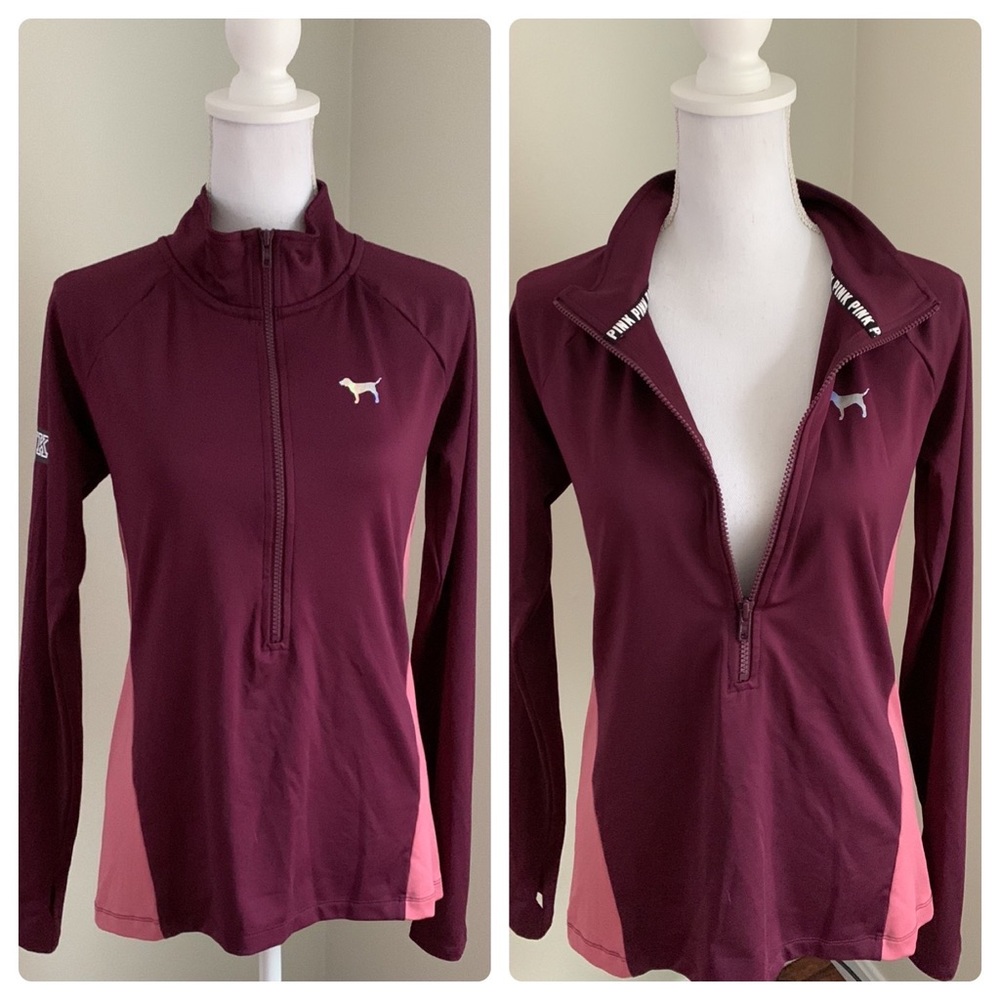 PINK Victoria's Secret Ultimate Deep Zip Pullover Jacket